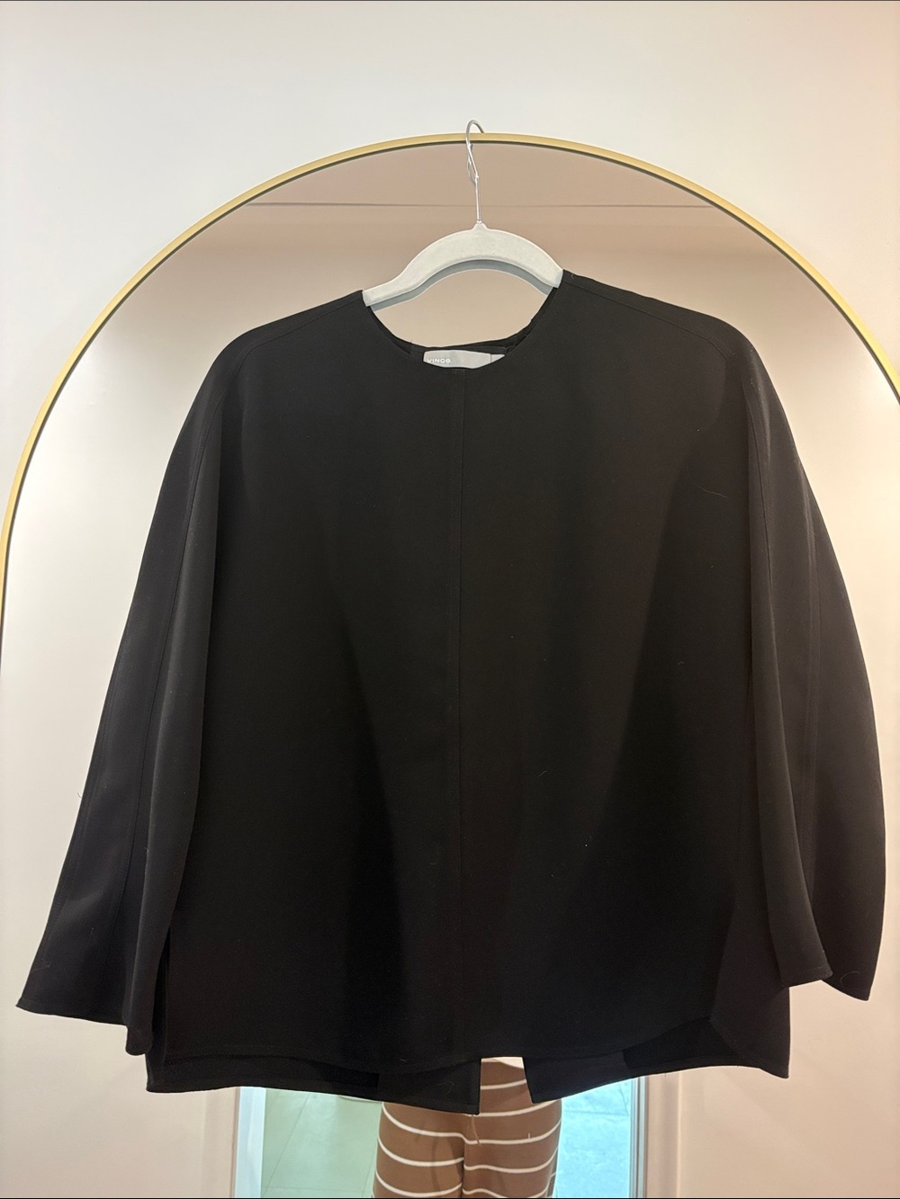 Vince Black Open Back Top | 0 XS